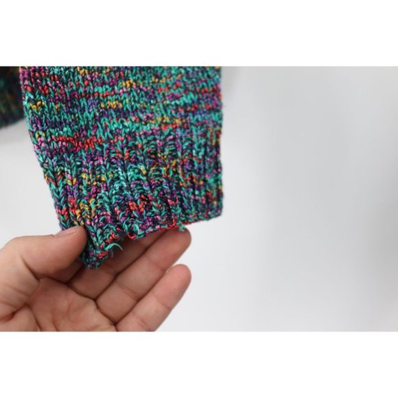 Vintage missoni women’s L/XL made in italy 1/4 zip crew neck sweater multicolor - Picture 5 of 9